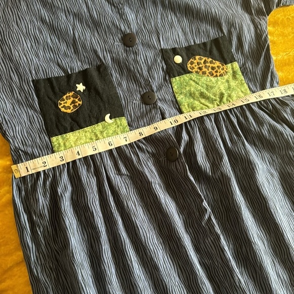 Kim Messier Retro Y2K Vintage Casual Abstract MIDI Art to wear Dress Small - Picture 9 of 11